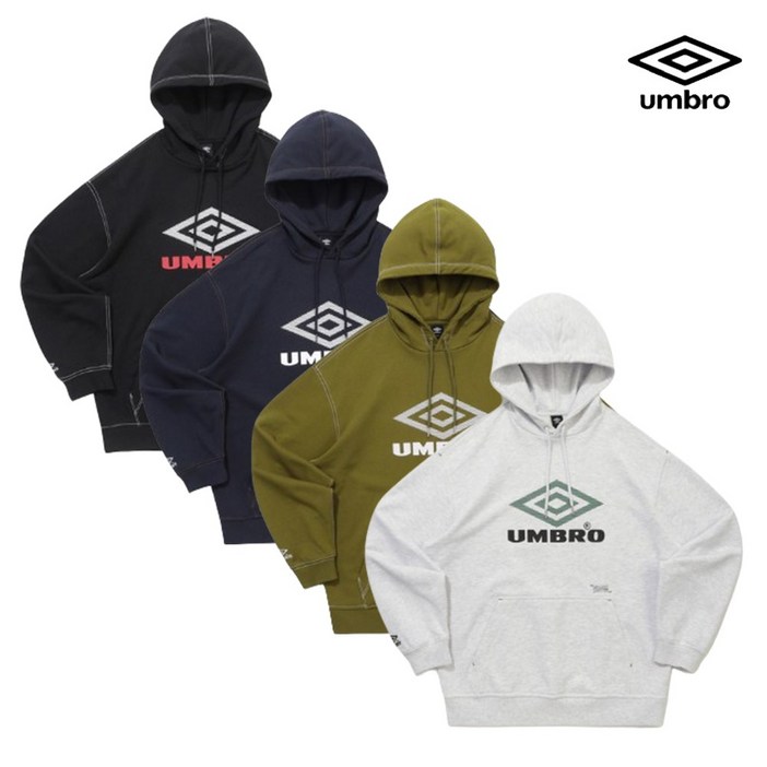 [엄브로] 25SF 매장판 남녀공용 티셔츠 크리스피 타슬란 후드티셔츠 UQ321CHD91