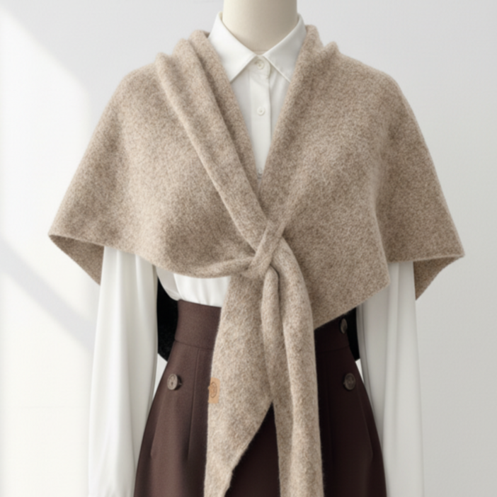 그로스엘 니트 어깨숄 가디건 머플러