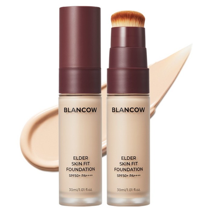 블랑카우 엘더 스킨핏 파운데이션 30ml SPF50 PA, 핑크베이지21호, 2개