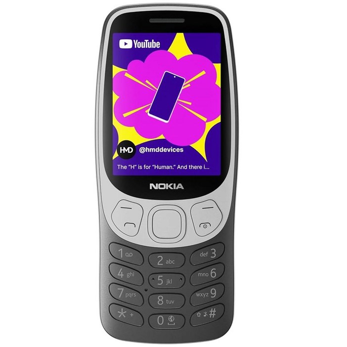 Nokia 3210  듀얼 SIM  GSM  언락  국제 버전  그런지 블랙