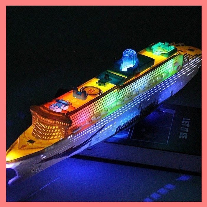 어린이 전동 발광 유람선 요트 움직이는배 장난감