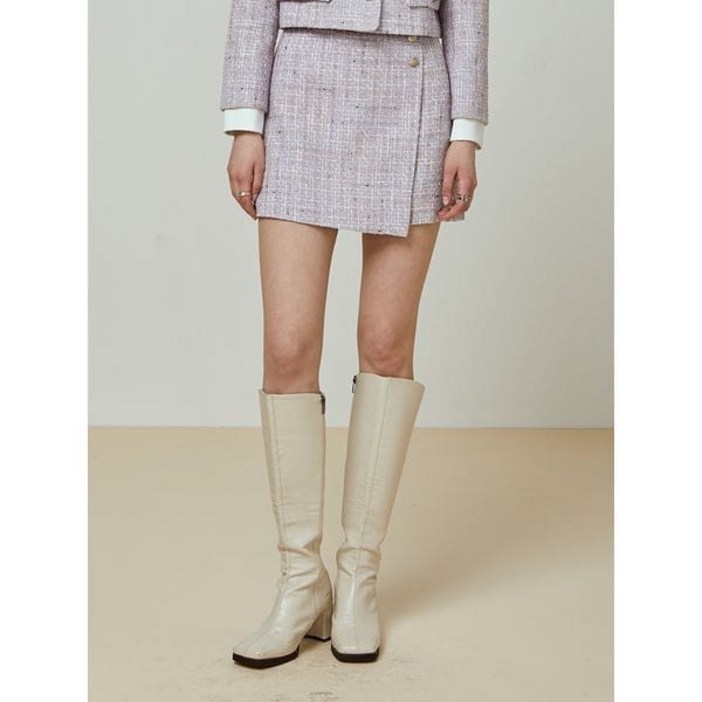 [백화점 정품] EnC 스커트 바이올렛 트위드 미니스커트 ENWH31203W_P354783577