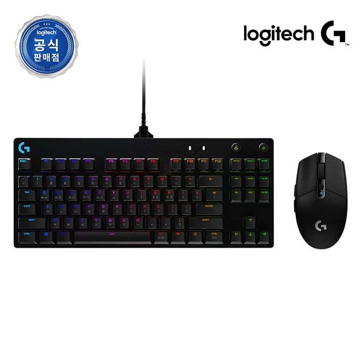 로지텍코리아 G PRO SET 지프로 키보드 G304 게이밍 마우스, 텐키리스, 블랙, PRO청축G304블랙 로지텍코리아 G PRO SET 지프로 키보드 G304 게이밍 마우스, 텐키리스, 블랙, PRO청축G304블랙