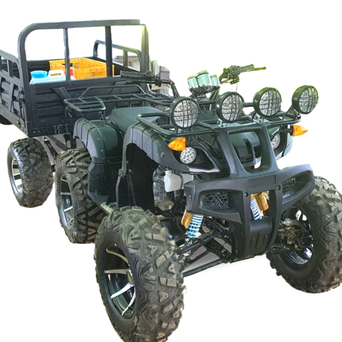 베리아므 농업용 트레일러추가 4륜 오토바이 ATV 수륙양용차 사발이 산악 미니 소형 바이크, 250cc 12인치바퀴중량트레일러