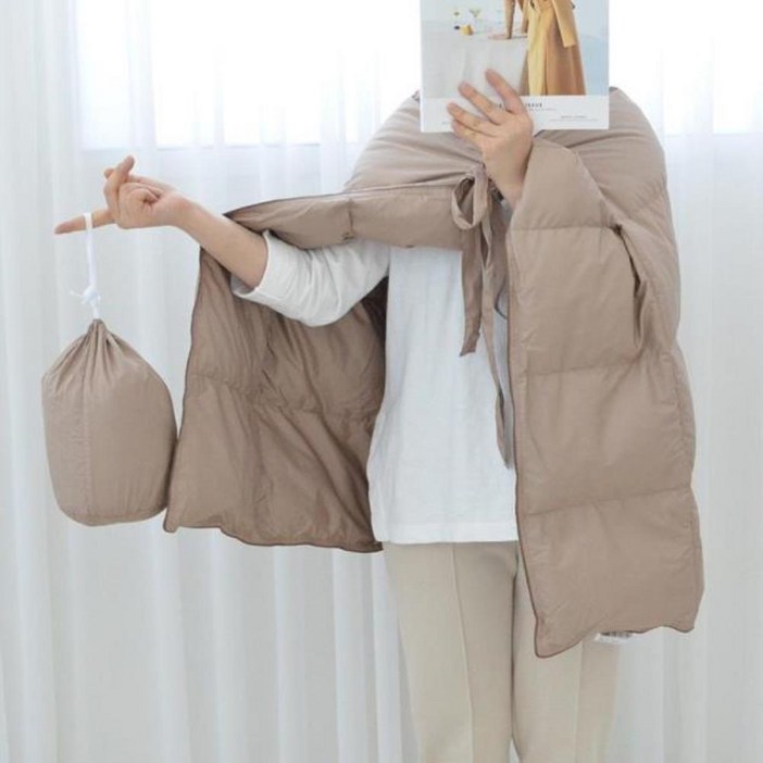 패딩담요 구스다운무릎담요 어깨 망토 차량용담요 구스다운패딩담요 차량용담요 패딩무릎담요 캠핑용담요 겨울담요