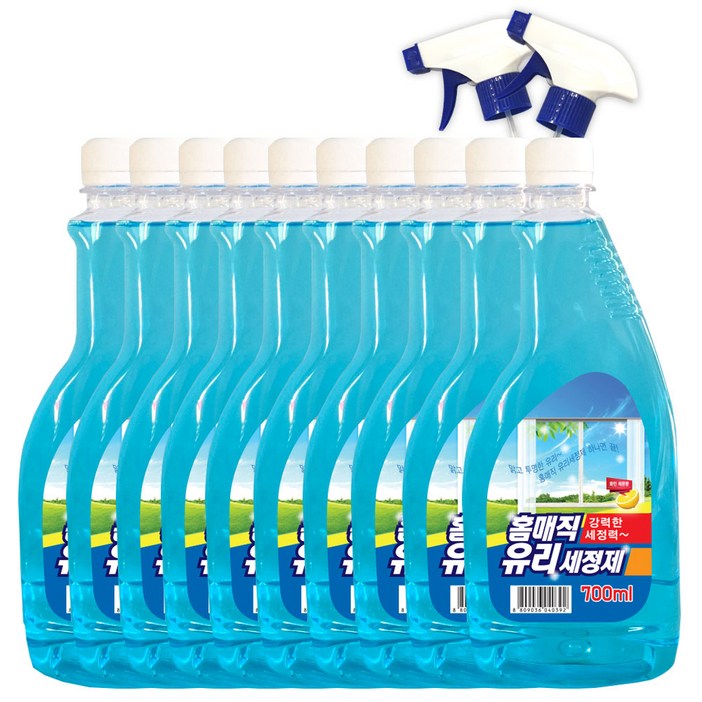 맑은나라 유리세정제 700mlX10개입 리필형 스프레이 2개 증정, 10개, 700ml 맑은나라 유리세정제 700mlX10개입 리필형 스프레이 2개 증정, 10개, 700ml