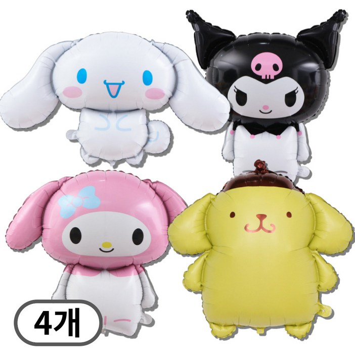 스마일파티 산리오 시나모롤 쿠로미 마이멜로디 폼폼푸린 대형 풍선