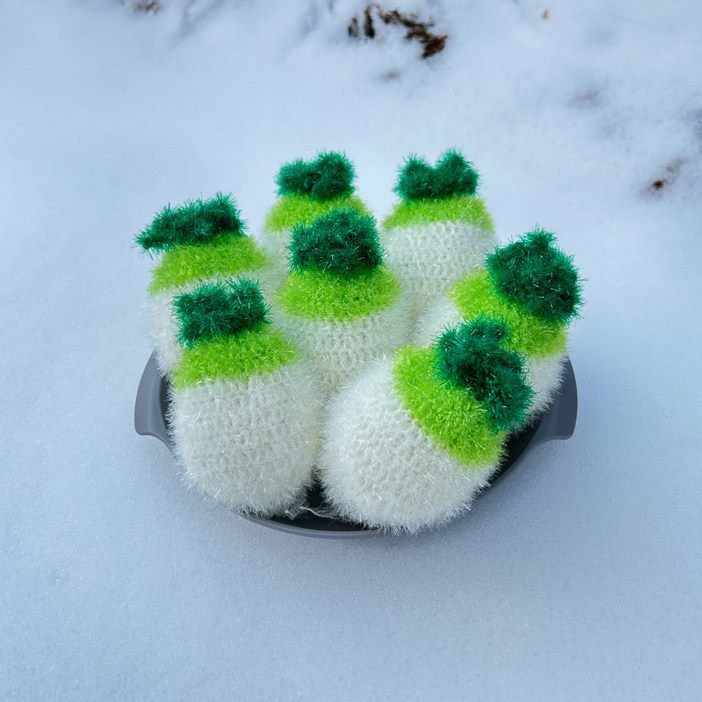 호시땀땀 국산 손뜨개 무수세미 고리형 2p, 1개, 2개입