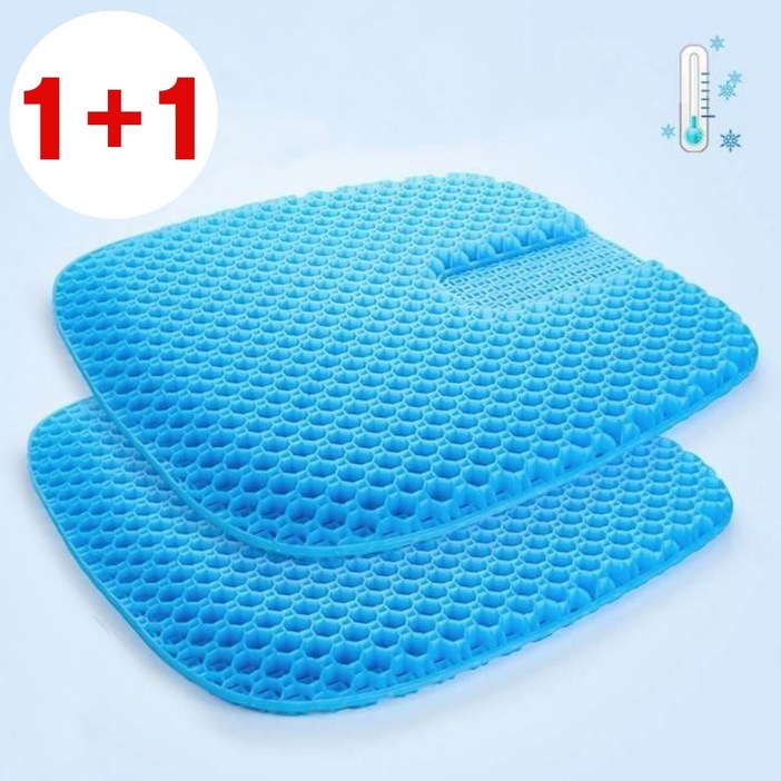 1+1  강호동 방석 에어셀 베타젤 쿨 통풍 3D 벌집방석 차량용 운전 방석 학생 수험생 사무실 방석
