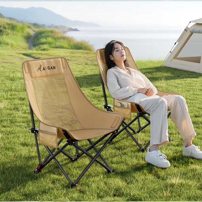 AORAN 1+1 각도조절 경량 접이식 캠핑 의자 세트