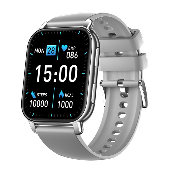 [크리스마스 특가]WAPIK 와피크 통화 스마트워치 P5S 1.85인치 초등학생 어린이, 실버, 4.7cm