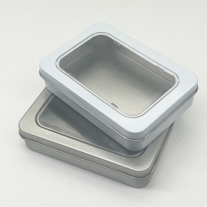 S044 투명창 틴꾸 틴케이스 화영제관 소품 영양제 보관함 철제 깡통, 30개, 화이트