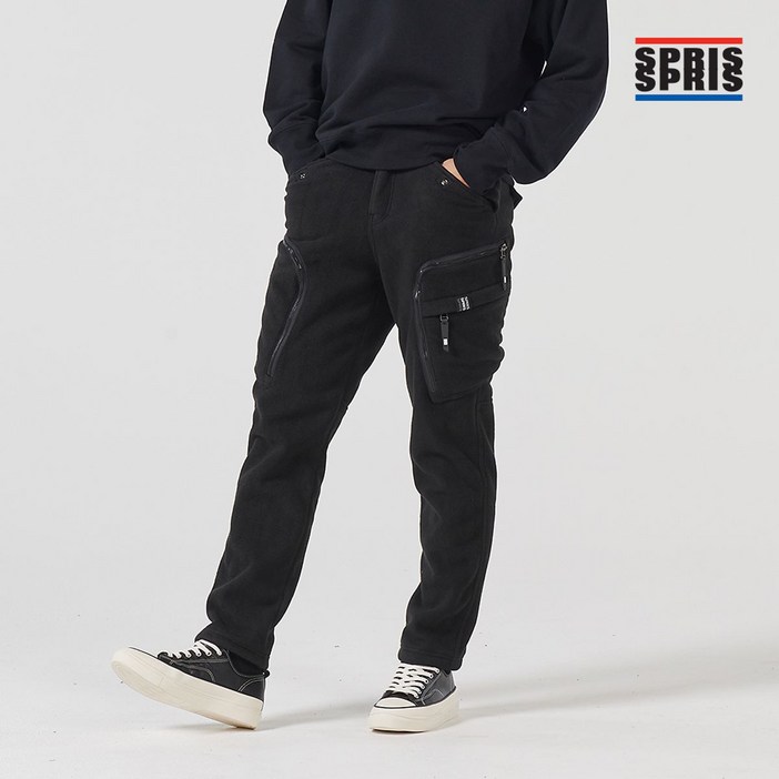 스프리스 방풍 후리스 지퍼돌이 겨울 기모 카고 팬츠 P24UP5995