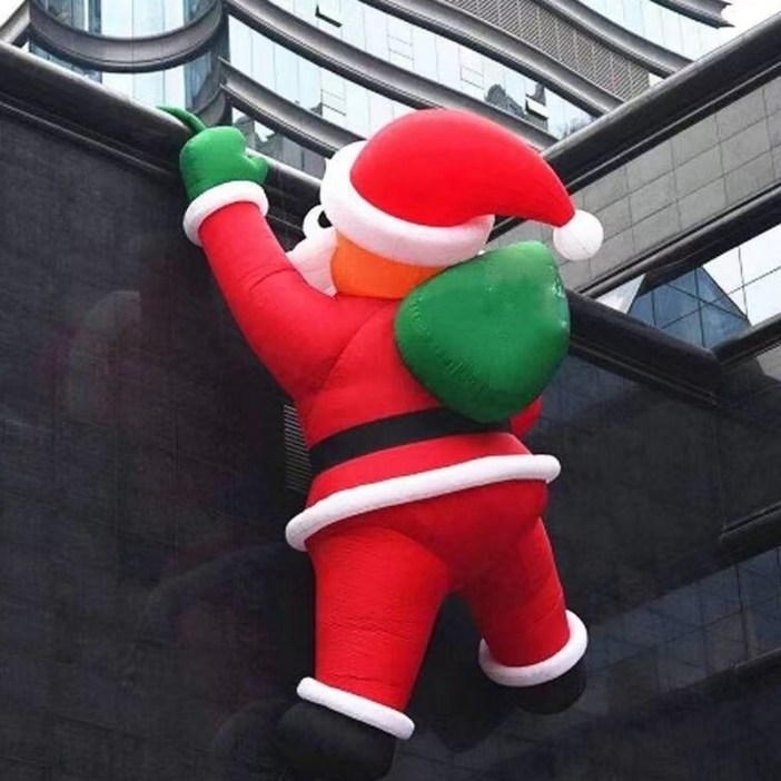 벽타는 산타 대형 애드벌룬 인형 풍선 장식 크리스마스 소품