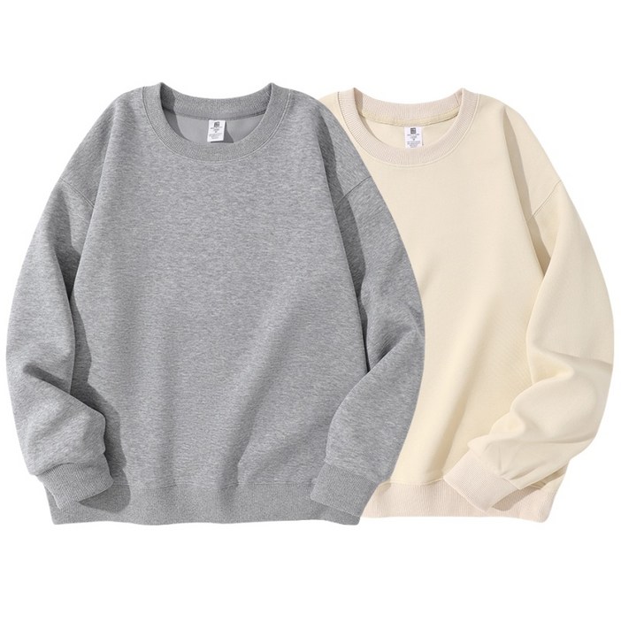 11 남자 맨투맨 긴팔티 데일리 오버핏 무지 면질 맨투맨 2장 세트 남녀공용 Sevenmoon