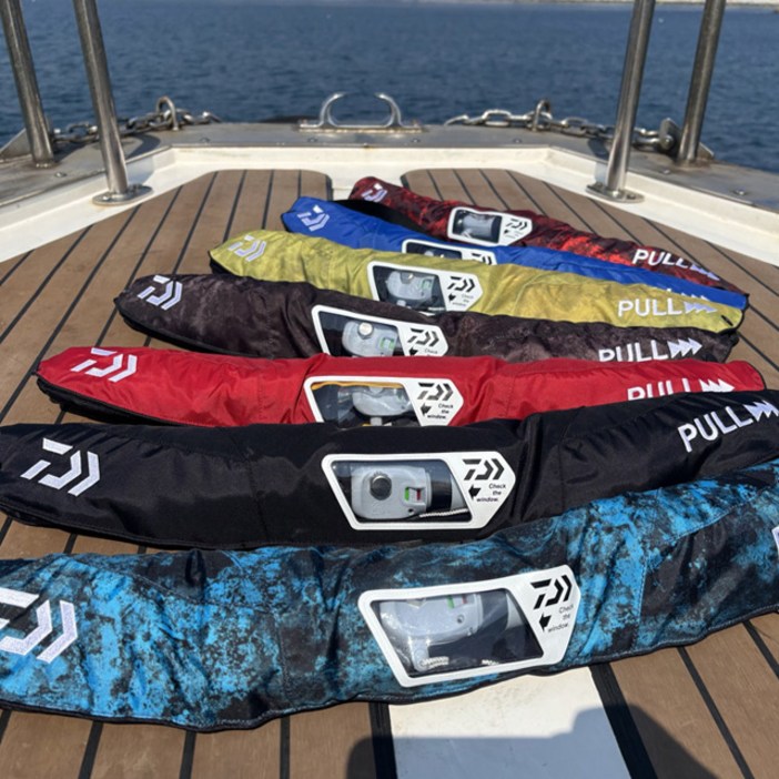 다이와 허리 팽창식 구명복 DF9405 낚시 바다 선상 구명조끼 허리벨트