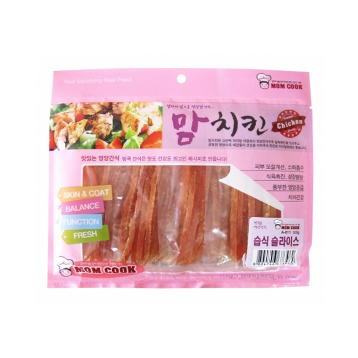 맘쿡 강아지간식 사사미 300g 10개, 습식슬라이스, 10개