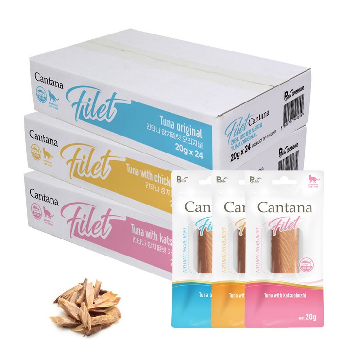 칸타나 참치 필렛 20g x24개 고양이간식, 24개, 20g
