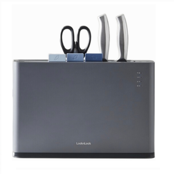 락앤락 독일산 스테인리스 칼 세트 2종 가위 1종 , 친환경 도마 3종. 전용 충전기 , 살균기 세트 2세대