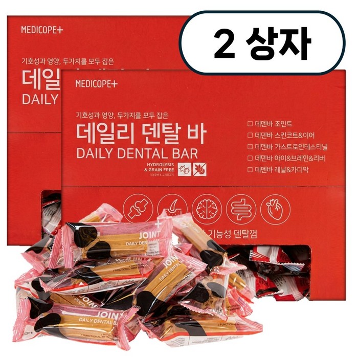 메디코펫 강아지 고양이 덴탈바 조인트(관절) 50개입 2상자 관절, 구강관리, 조인트, 800g, 2박스
