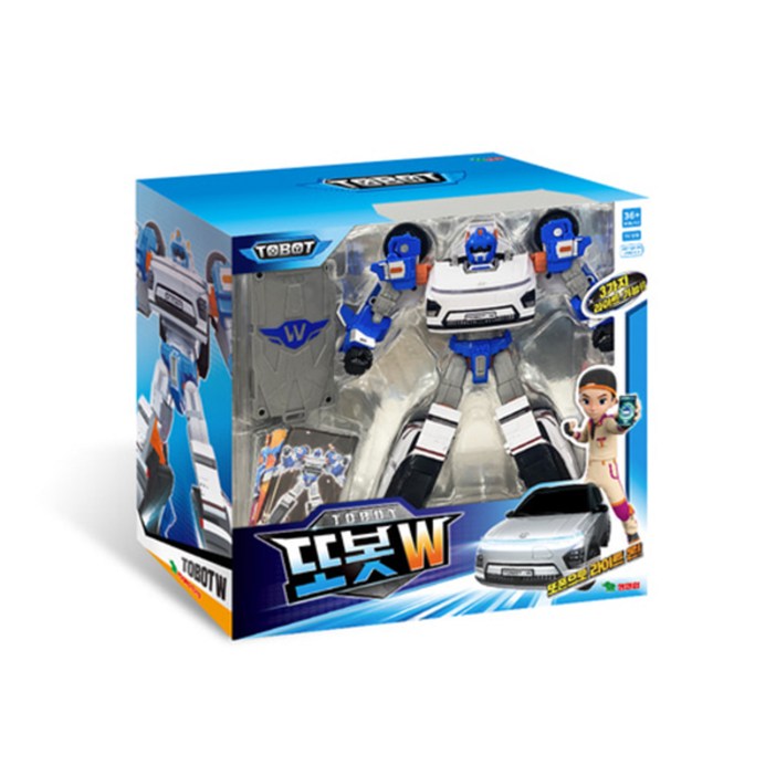 영실업 x Hyundai Tobot 또봇W 현대차 코나EV 변신로봇화이트