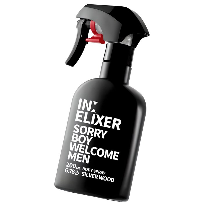 이넬릭서 바디스프레이 남자 향수 실버우드 향, 200ml, 1개