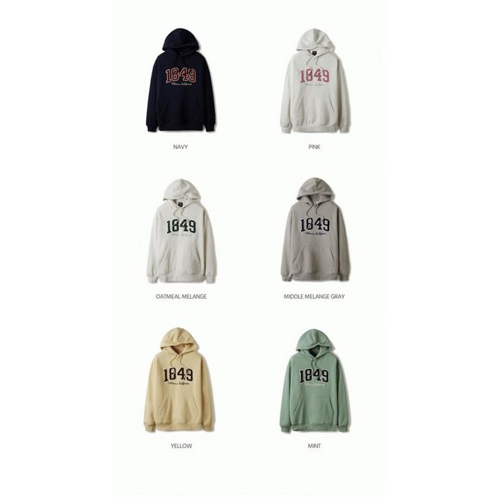 후아유  공용 빅 레터 패치 후드티  Big Letter Patch Hoodie Brushed  WHMHE4T12U