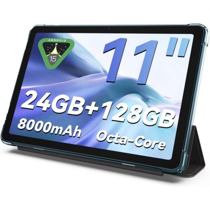 구글 픽셀 태블릿 11인치 안드로이드 15 태블릿, 24GB RAM 128 스토리지 최대 2TB까지 확장 가능 , 케이스 포함 옥타코어, IPS HD 디스플레이, 13MP 듀얼