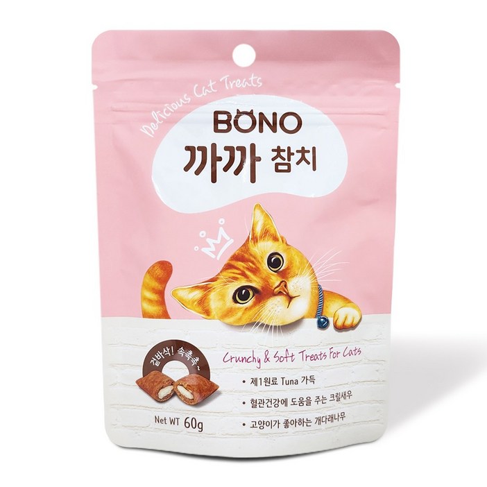 보노네이처 고양이간식 보노까까, 60g, 48개, 참치
