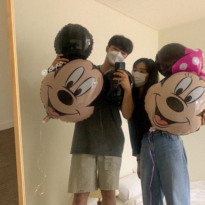 정품 대형 미키마우스 미니마우스 은박 풍선 정품 대형 미키마우스 미니마우스 은박 풍선
