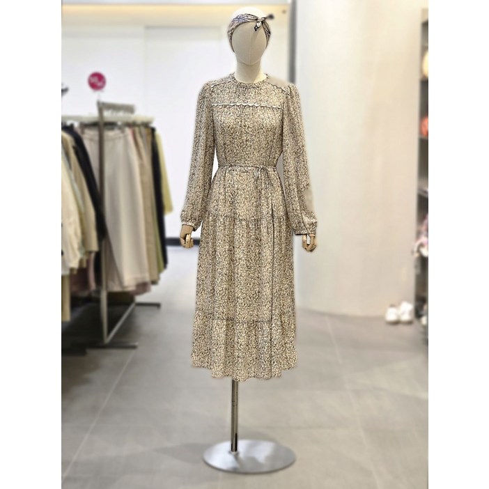 백화점 정품 25FW 써스데이아일랜드 잔꽃 티어드 원피스 T246MOP155W