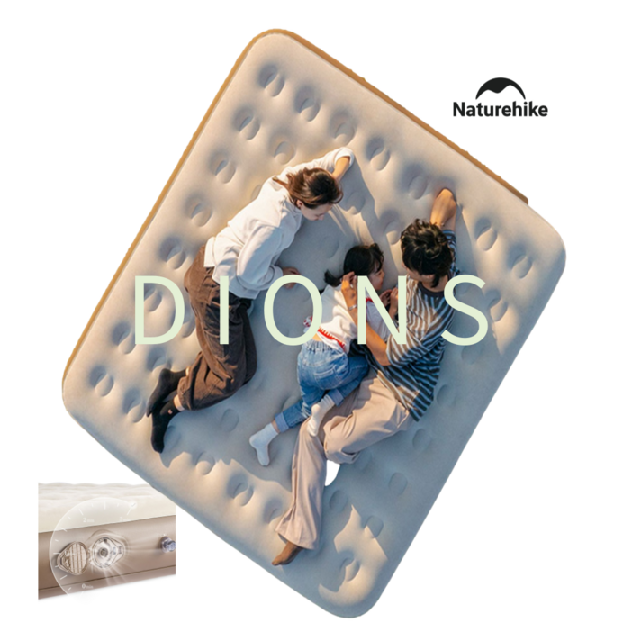 국내발송 네이처하이크 에어침대 캠핑매트 에어펌프 내장형 25cm 3인용