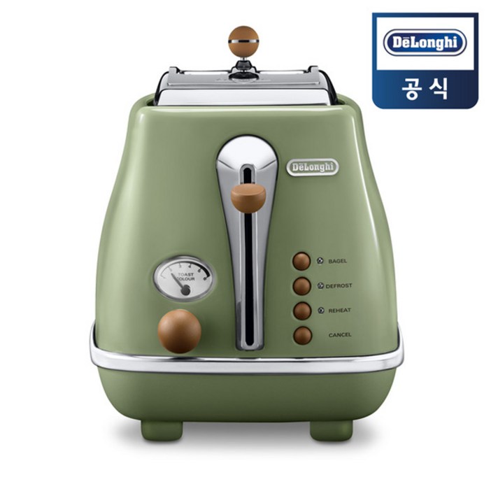드롱기 아이코나 빈티지 전기토스터 그린 CTOV2003.GR