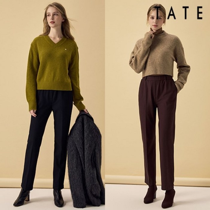 쇼핑엔티 마지막특가 테이트 여성 기모 팬츠 2종