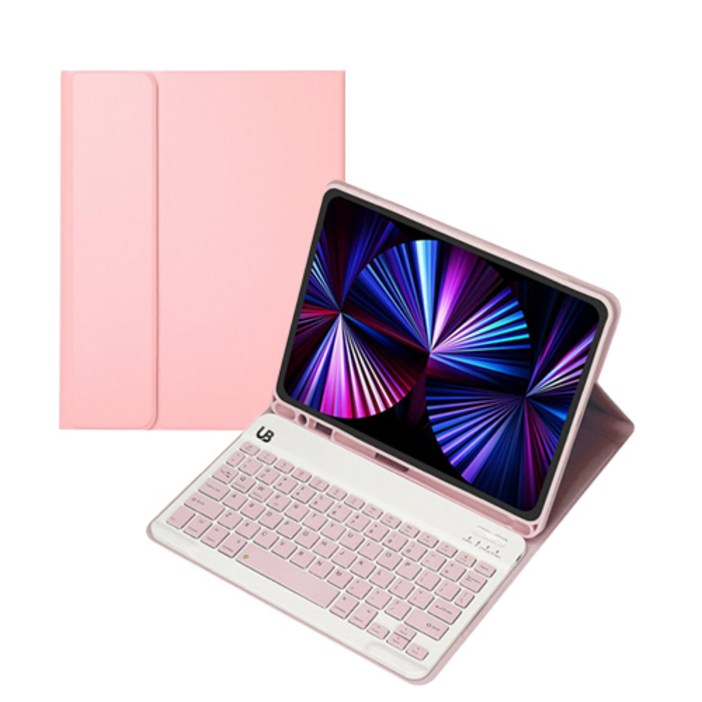 UB 갤럭시탭 콤비 블루투스 키보드 케이스, 핑크, 1개