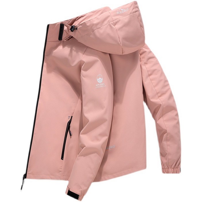 에버유어스 아웃도어 등산복 바람막이 여성 봄 퓨어 컬러 탈부착 트레이닝 등산복