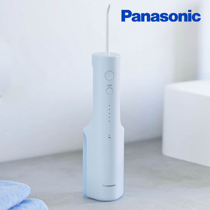 파나소닉 휴대용 무선 구강세정기 IPX7 방수 워터 치아 치간 물치실 세척기 EW-DJ26