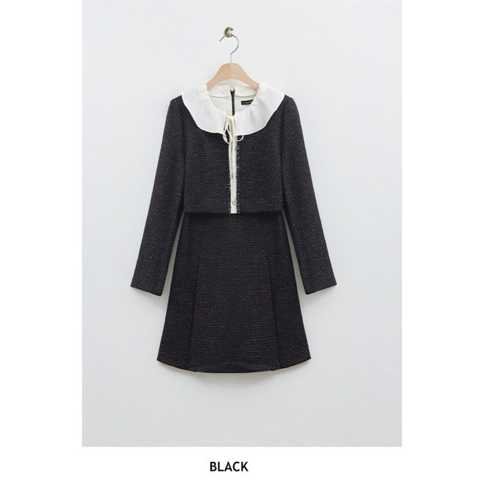 로엠 리본 트위드 2in1 원피스 RMOWE11R12