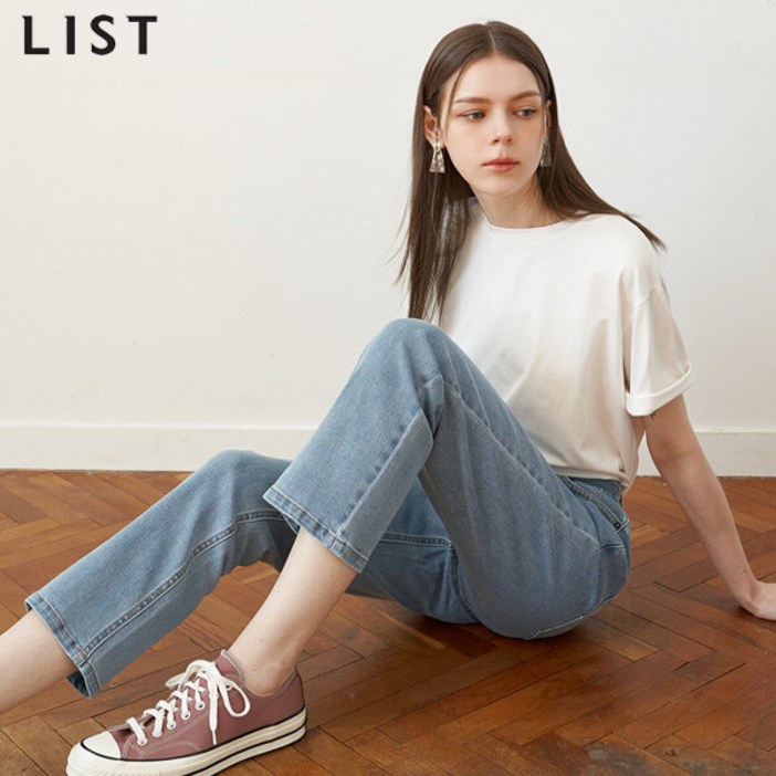 (LIST)] 히든 밴딩 스키니 데님 팬츠 (택가격: 158000원)