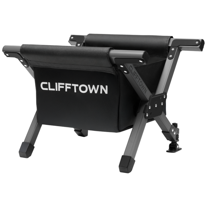 클리프타운 접이식 아이스박스 쿨러스탠드 받침대 플러스  바스켓  보관파우치 세트, 티타늄 실버