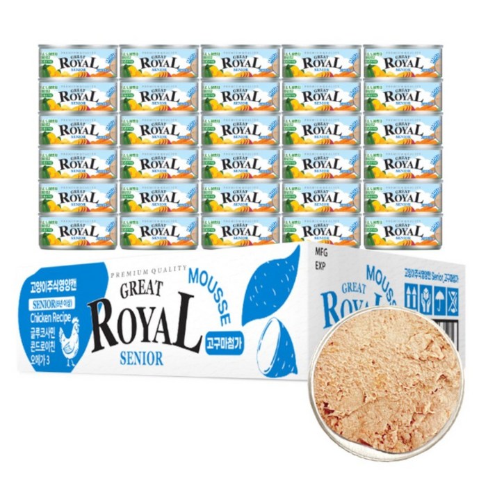 프리미엄 로얄 그레이트캔 7종 60g 30개입 고양이통조림 주식캔, 60g, 30개