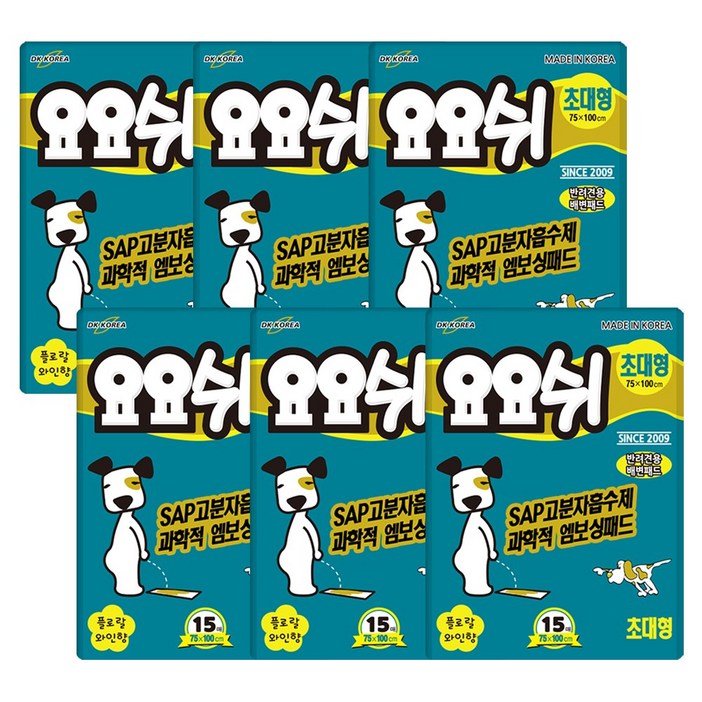 요요쉬 반려견용 배변패드 플로랄와인향 15매