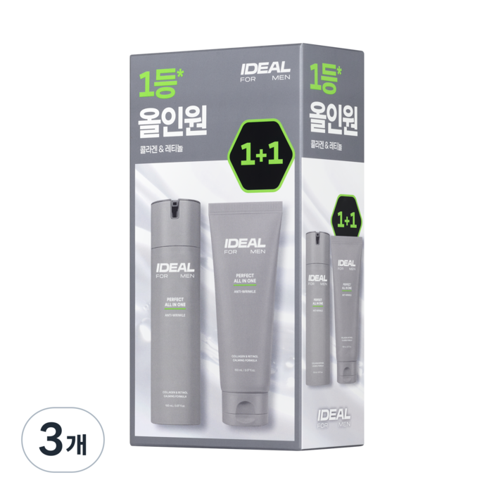 아이디얼포맨 퍼펙트 올인원, 3개, 300ml