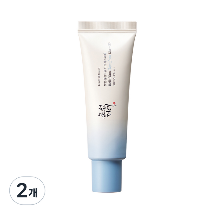 NEW 조선미녀 맑은쌀선크림 아쿠아프레쉬, 2개, 50ml
