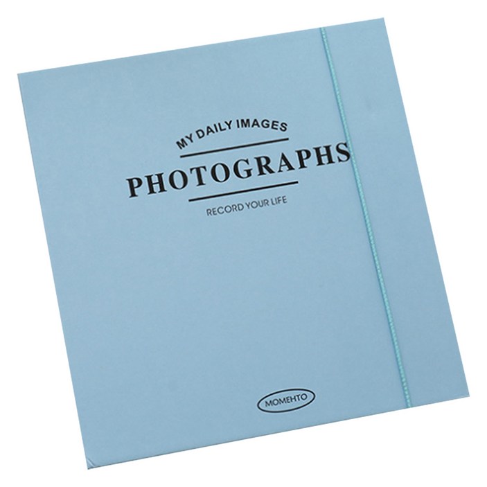 만들하비 띠부띠부씰 포카 포토 카드 전용 바인더 고급형 앨범 07, 블루, 1개, 25매