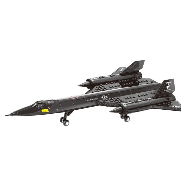 프랜드 밀리터리 블럭 SR-71 블랙버드 조립 장난감 완구 4005, 단일색상, 1개