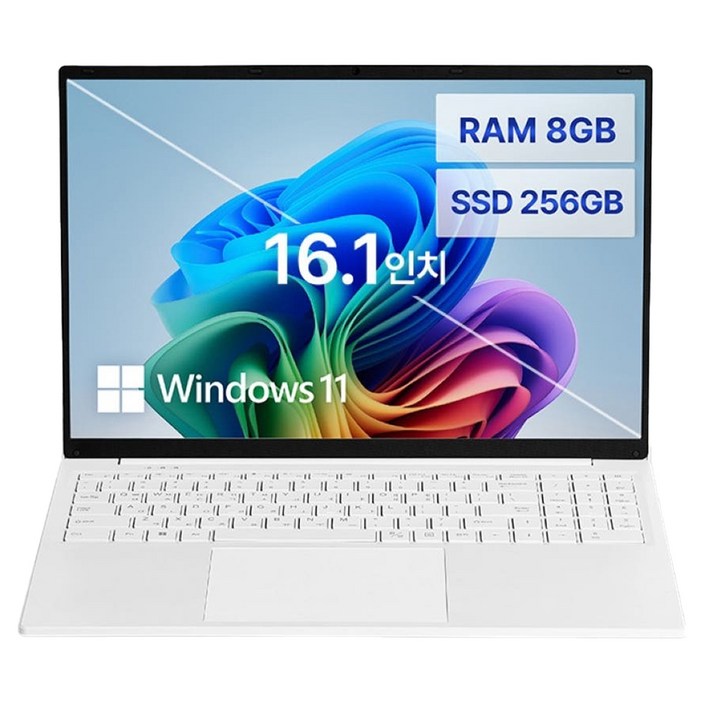 베이직스 2024 베이직북 16 N-series N95, White, 256GB, 8GB, WIN11 Pro, BB1624FW