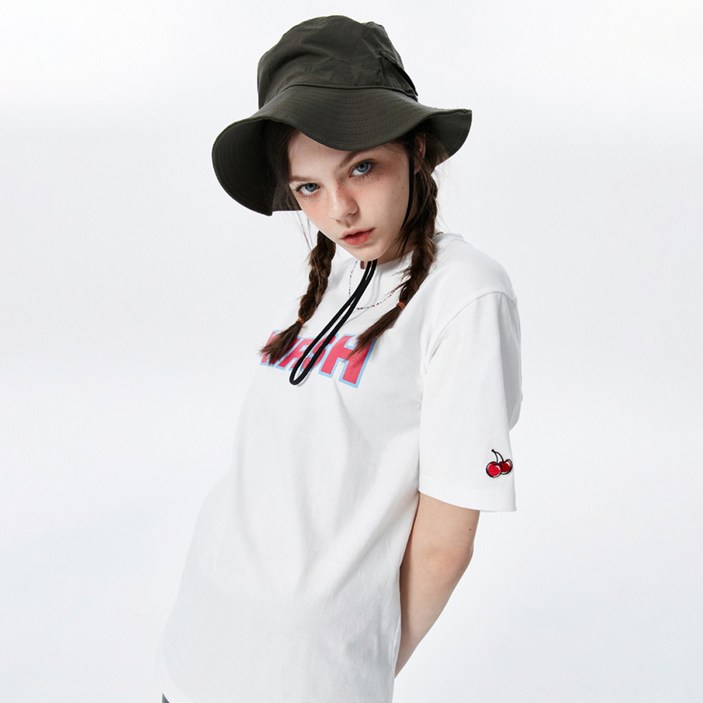 키르시반팔 키르시 여성용 HEADLINE LOGO 반팔 티셔츠