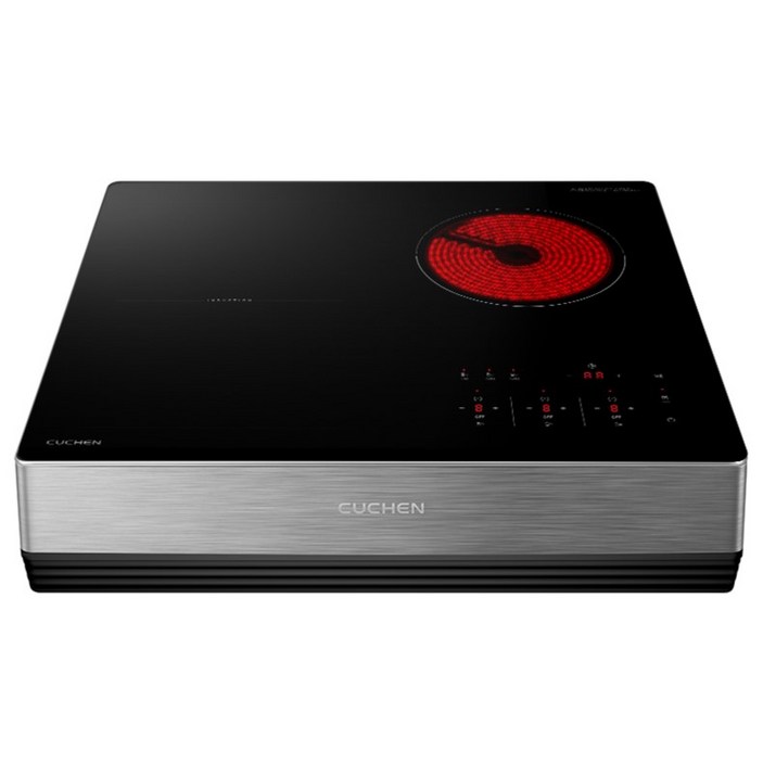 쿠첸 빌트인 FLEX 하이브리드 레인지 3구  스탠드케이스 150mm 방문설치, CIRC3F3120DSBE, 프리스탠딩150mm