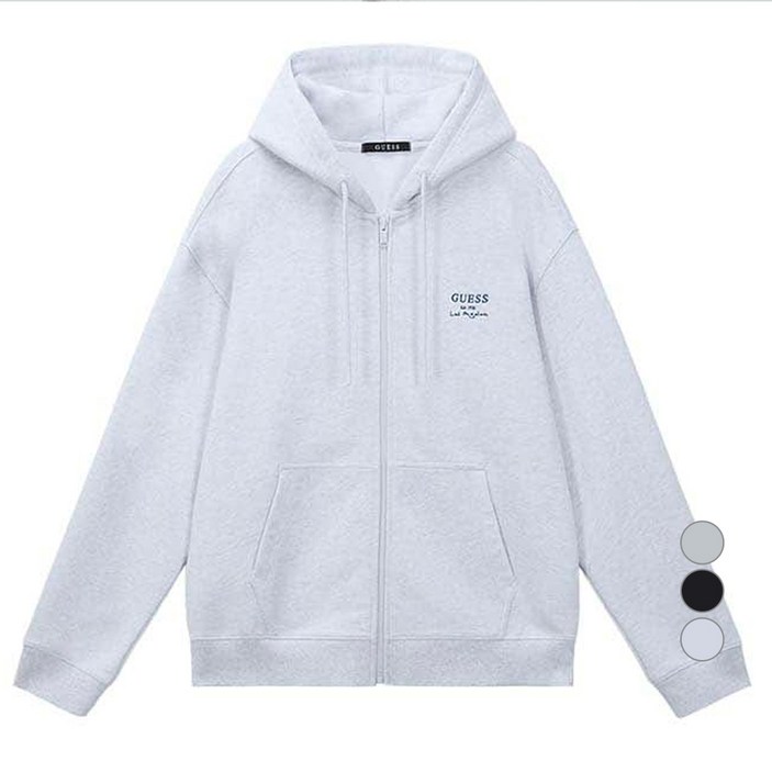 게스 여성용 탄탄쭈리 후드집업 MO3K9400